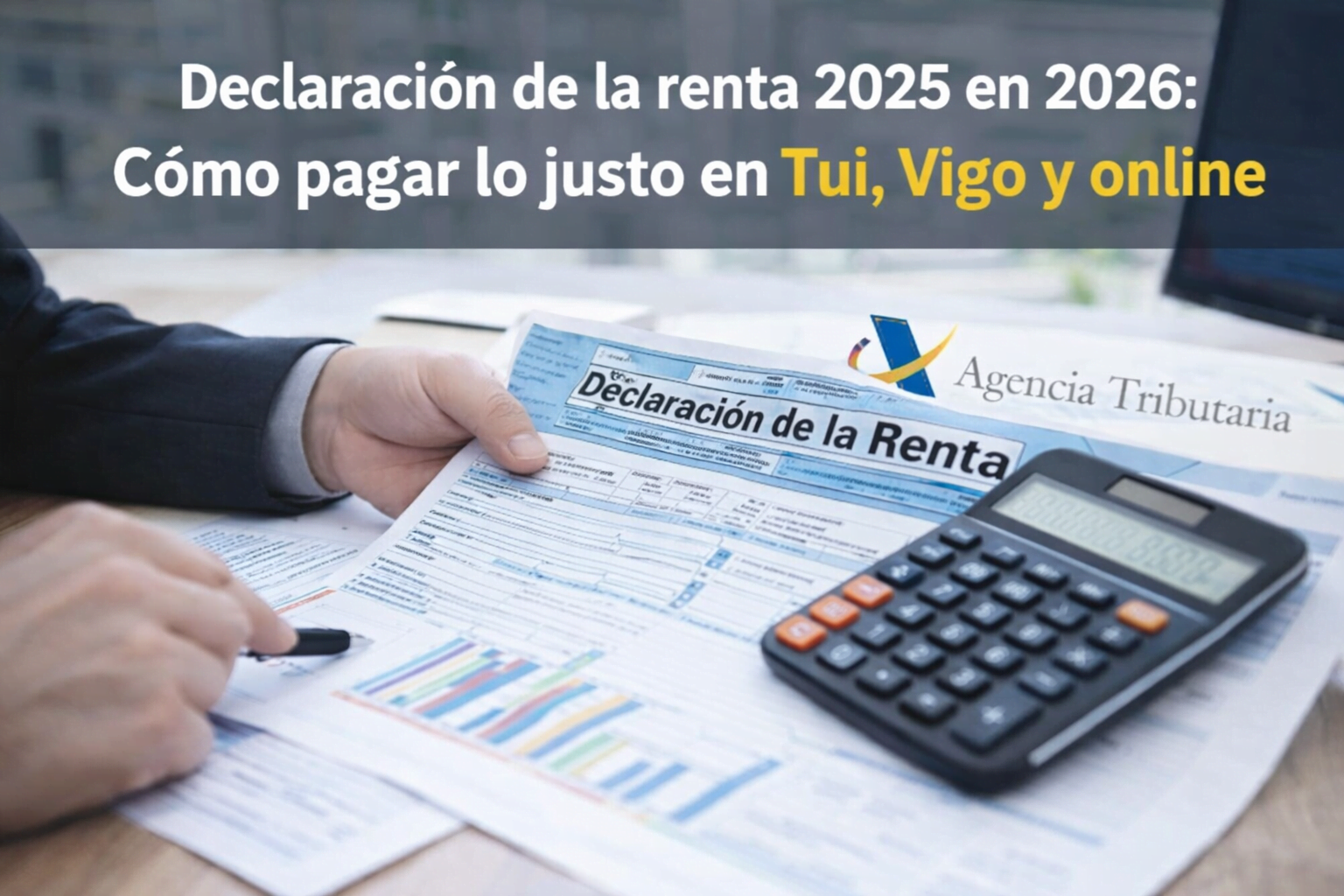 Declaración de la renta 2025 en 2026 con asesoramiento fiscal en Tui, Vigo y online
